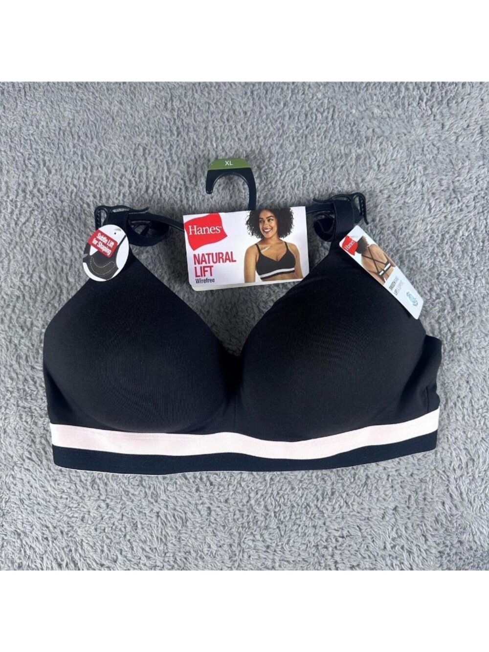 Hanes Natural Lift Wirefree Black